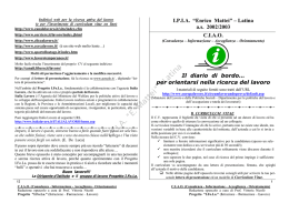 Opuscolo "C.I.A.O." (Consulenza - Informazione