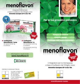 Opuscolo - Menoflavon