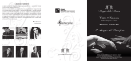 Brochure de Il Maggio del Pianoforte 2014
