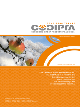 OPUSCOLO INFORMATIVO N.1 - 2012
