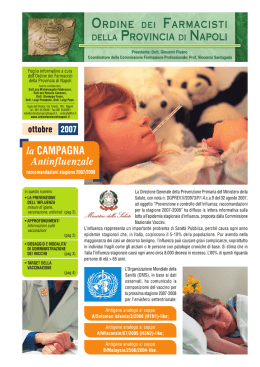 Opuscolo A4 Farmacisti 10-2007 - Ordine dei Farmacisti della