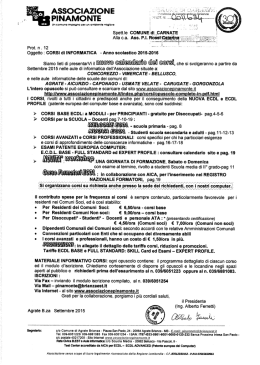 ASSOCIAZIONE - Comune di Carnate