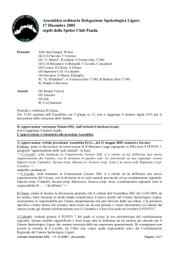 VERBALE (versione pdf) - Gestionale speleologico ligure