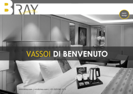 Scarica la brochure - B~TRAY hospitality trays