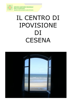 opuscolo "Il Centro di Ipovisione di Cesena" (ed. giugno 2012)