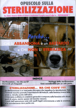 Sterilizzazione - Lo Scudo di Pan
