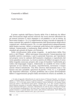 Cesarotti e Alfieri - Università Ca` Foscari di Venezia
