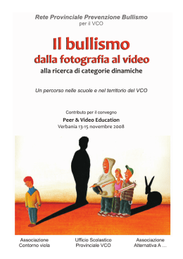 Il bullismo dalla fotografia al video