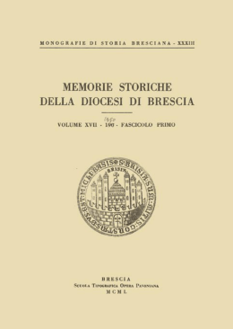 XVII (1950) Monografie di storia bresciana, 33