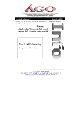 Manuale Mobbing