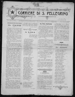 18 agosto - Comune di San Pellegrino Terme