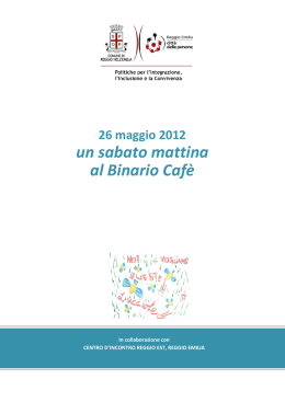 un sabato mattina al Binario Caf&egrave;