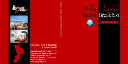 Opuscolo - Villa Lul&ugrave;