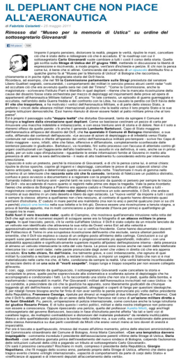 il depliant che non piace all`aeronautica