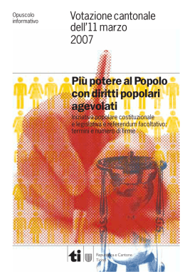 VOT 11 marzo 2007 Opuscolo