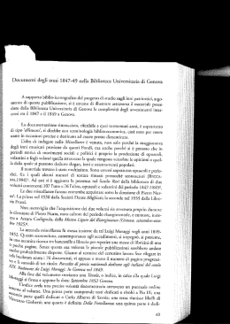 Documenti degli anni 184-749 nella Biblioteca Universitaria di