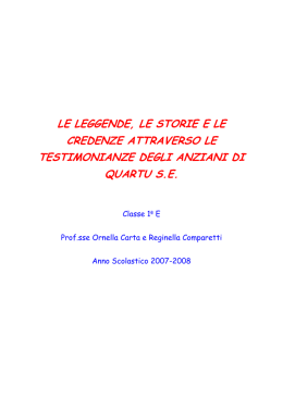 Le leggende, le fiabe
