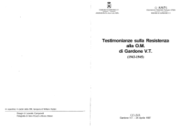 Testimonianze sulla Resistenza alla OM di Gardone VT (1943