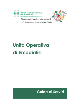 Unità Operativa di Emodialisi - AUSL Romagna