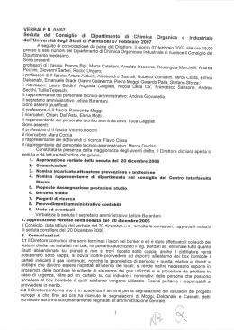 verbale n. 01/07 - Università degli Studi di Parma