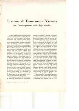 L`azione di Tommaseo a Venezia