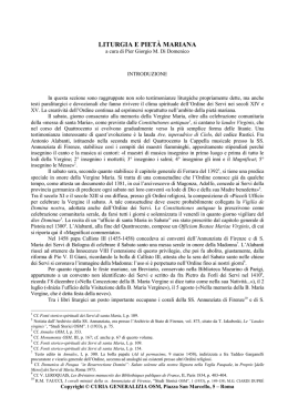 liturgia e piet&agrave; mariana
