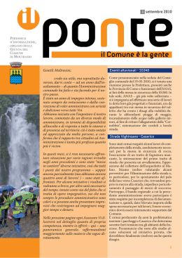 Il Ponte n&deg;1/2010 - Comune di Moltrasio