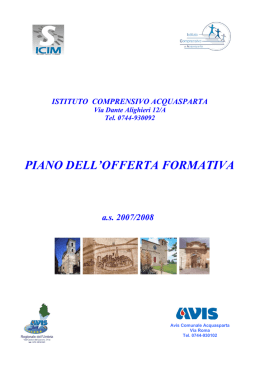Acquasparta Opuscolo POF 2006 Secondaria 1 Grado pag.12