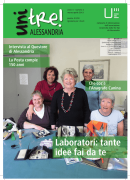 Laboratori: tante idee fai da te - Universit&agrave; delle Tre Et&agrave;