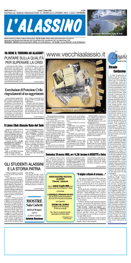 Marzo - Associazione Vecchia Alassio