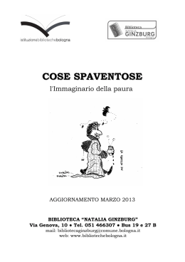 cose spaventose - Comune di Bologna