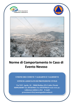 Norme di Comportamento in caso di Evento Nevoso (File pdf