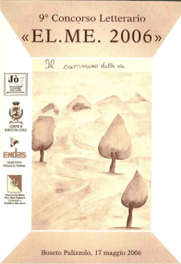 Page 1 9&deg; Concorso Letterario M5200@ &laquo;EL Buseto Palizzolo, 17