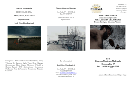 Opuscolo in stile classico - Lodi Città Film Festival