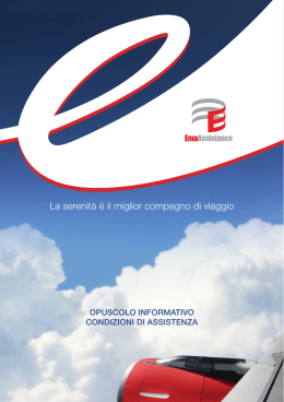 Opuscolo informativo condizioni di assistenza