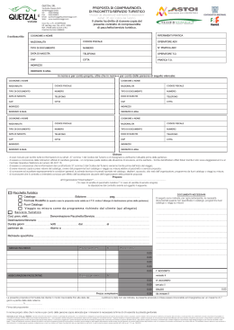 PROPOSTA DI COMPRAVENDITA DI PACCHETTO