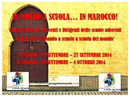 Presentazione PPT VIAGGI STUDIO IN MAROCCO