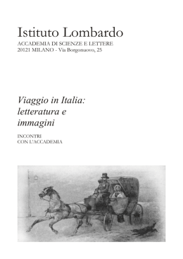 Abstracts - Istituto Lombardo Accademia di Scienze e Lettere