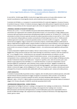 NORME CONTRATTUALI K4MEDIA - GENOVAGANDO