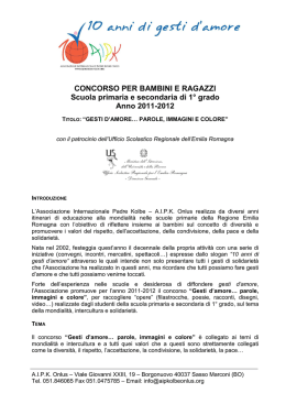 Concorso Gesti d\`amore_AIPK