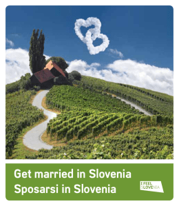Get married in Slovenia Sposarsi in Slovenia