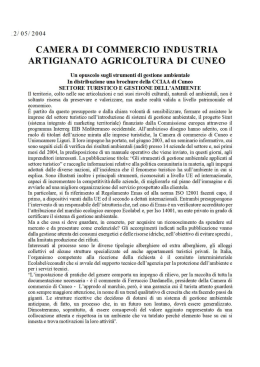 Un opuscolo sugli strumenti di gestione ambientale