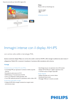 Product Leaflet: Monitor LCD con SmartImage Lite