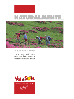 Naturalmente...TREKKING - Consorzio Turistico Mezzana Marilleva