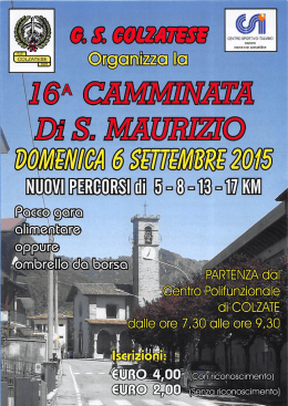 Volantino - Noter an camina