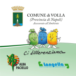 Opuscolo Raccolta differenziata