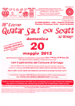 Organizzata da - Comune Ornago