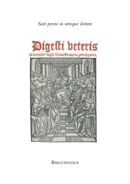 Sar&ograve; presto in utroque dottore