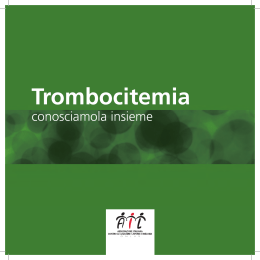 Trombocitemia - Progetto AGIMM
