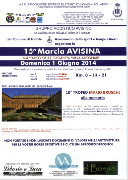 volantino - Podismo Lombardo